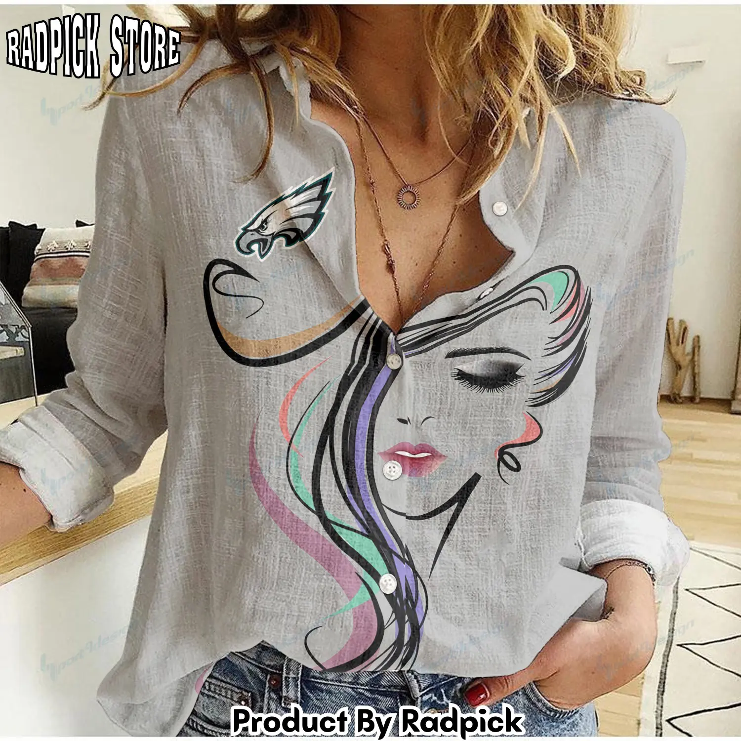 Radpick philadelphia eagles woman shirt rp662456